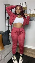Load image into Gallery viewer, Milani Jogger Set Burgundy