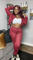 Load image into Gallery viewer, Milani Jogger Set Burgundy