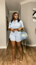Load image into Gallery viewer, Toni Denim Shorts Set
