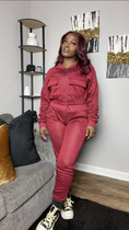 Load image into Gallery viewer, Milani Jogger Set Burgundy